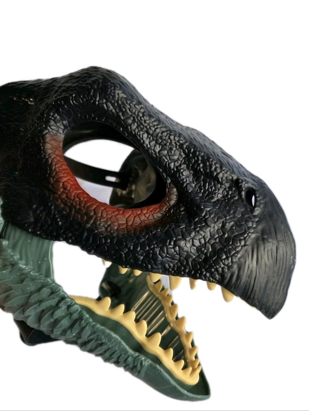 JURASSIC WORLD Park VELOCIRAPTOR Dinosaur MASK w/ MOVEABLE JAW Kids HALLOWEEN